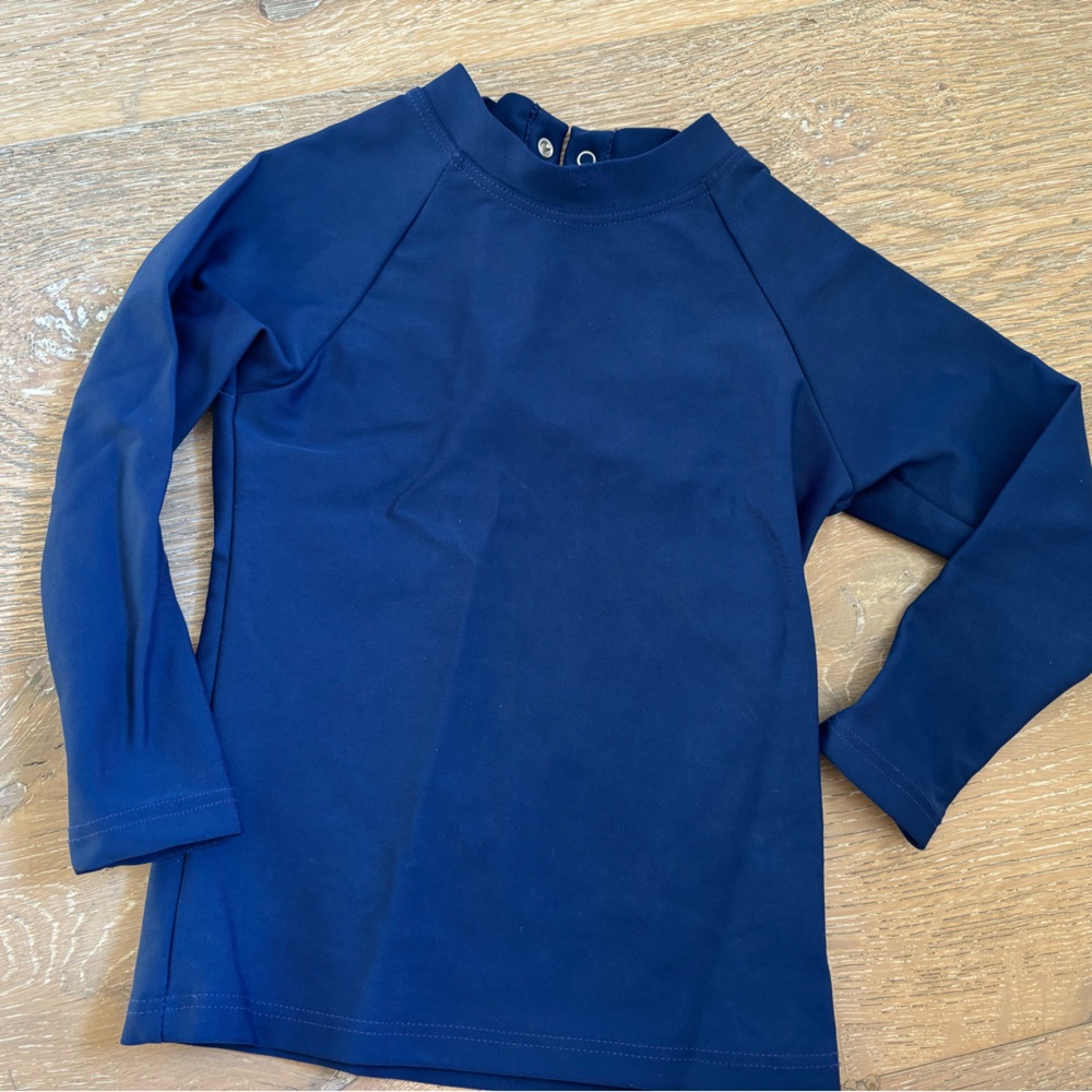 Minnow Navy Blue Long Sleeve Shirt rashguard 1 12m